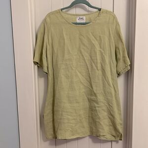 Flax Women's Blouse in Light Green